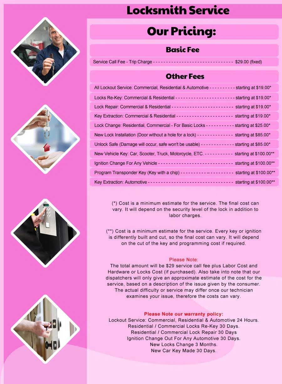 Fords Locksmith Service, Fords, NJ 732-837-9185 - Pricelist-15