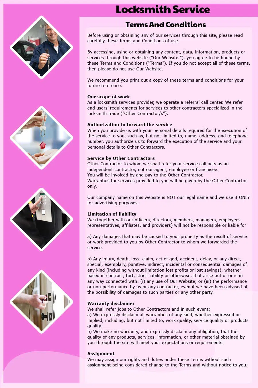 Fords Locksmith Service, Fords, NJ 732-837-9185 - TermsAndCondition-15